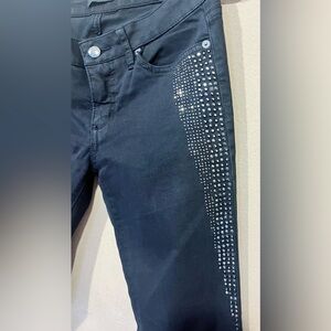 Bebe Rhinestone Skinny Jeans